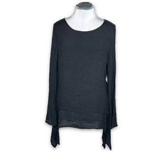 MISSLOOK Women's Plus Size Layered Gauze Tunic Top 4XL